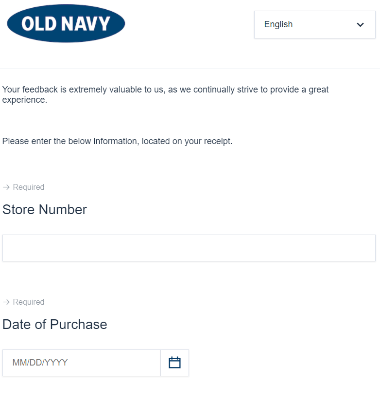 Old Navy Survey