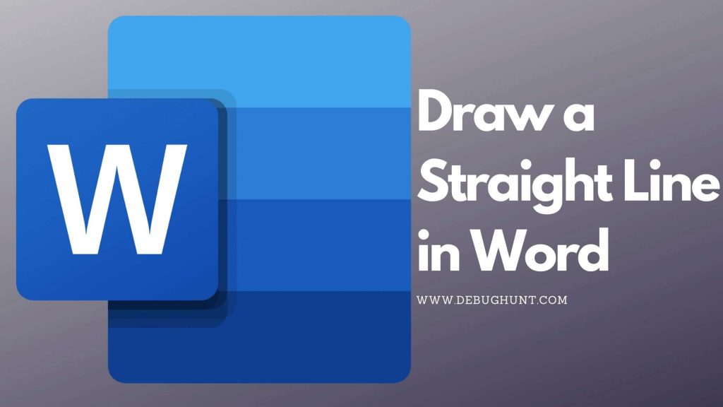 How To Create A Straight Line In Microsoft Word