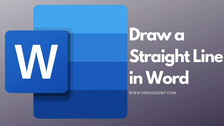 How to Draw a Straight Line in Word?