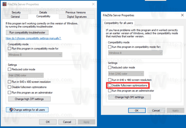 How to Disable Fullscreen Optimizations In Windows 10?