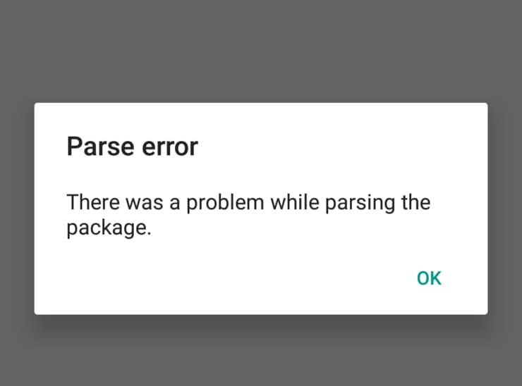 There Was a Problem Parsing the Package Error on Android [Fix]