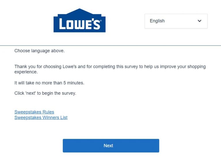 www Lowes com Survey