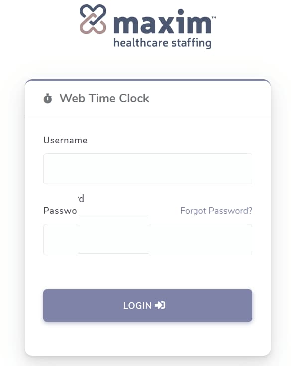 Maxim Time Clock Login