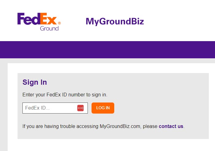 MyGroundBizAccount Login