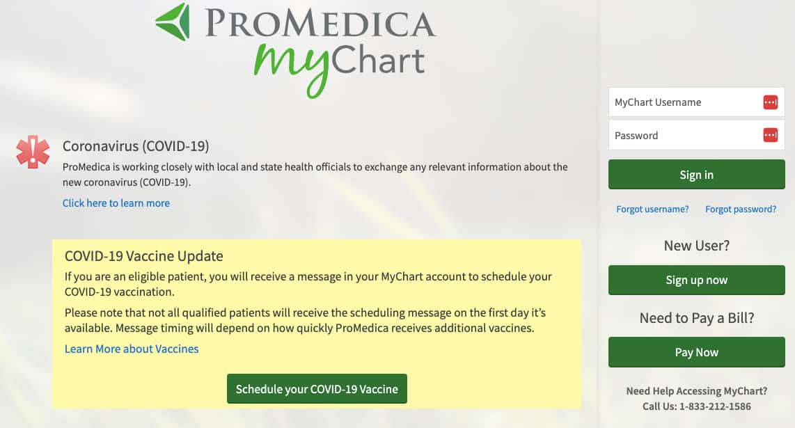 MyProMedica Employee Login